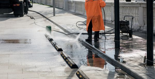 Parking Lot Pressure Washing in Sparks